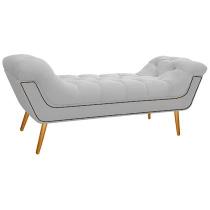 Calçadeira Madrid 160 cm Suede Branco