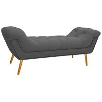 Calçadeira Madrid 90 cm Suede Cinza