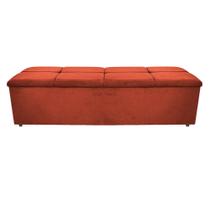 Calçadeira Munique 160 cm Queen Size Suede Terracota AM Decor