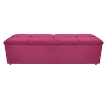 Calçadeira Munique 195 cm King Size Sintético Pink - ADJ Decor