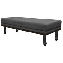 Calçadeira Queen Orlando P02 160 cm para cama Box Linho - Doce Sonho Móveis