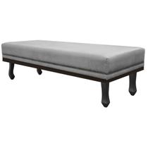 Calçadeira Queen Orlando P02 160 cm para cama Box Suede - Doce Sonho Móveis