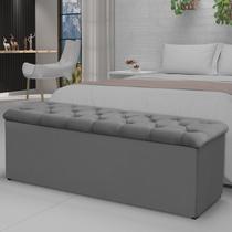 Calçadeira Recamier 140cm Lotus Cinza Calçadeira Recamier 140cm Lotus Cinza