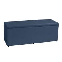 Calçadeira Recamier Baú Casal 1,40m Berlim Suede - Pallazio