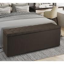 Calçadeira Recamier Baú King 1,95m Madrid Suede