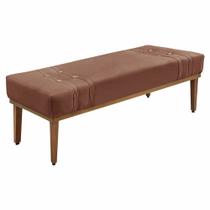 Calçadeira Recamier Queen 1,60m Gênova Veludo Cobre - Pallazio