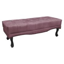 Calçadeira Recamier Queen 1,60m Vicenza Veludo Uva - Pallazio