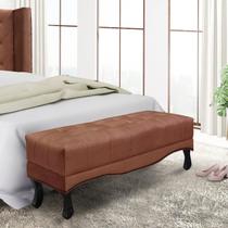 Calçadeira Recamier Queen Veludo Cobre Vicenza