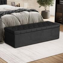 Calçadeira Sagitarius 160 Queen N-022 Veludo Aradecor