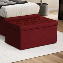 Calçadeira Sagitarius 90 Solteiro N-033 Veludo Vermelho Aradecor Calçadeira Sagitarius 90 Solteiro N-033 Veludo Vermelho Aradecor