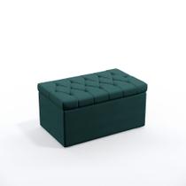 Calçadeira Sagitarius Estofada 90 para Cama Box de Solteiro N-032 Veludo Verde Petróleo Aradecor Calçadeira Sagitarius Estofada 90 para Cama Box de Solteiro N-032 Veludo Verde Petróleo Aradecor