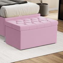 Calçadeira Sagitarius Estofada 90 para Cama Box de Solteiro Z-021 Sued Rosa Bebê Aradecor Calçadeira Sagitarius Estofada 90 para Cama Box de Solteiro Z-021 Sued Rosa Bebê Aradecor