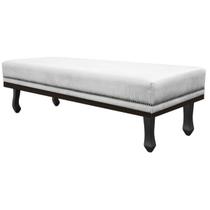 Calçadeira Solteiro Orlando P02 90 cm para cama Box Suede - Amarena Móveis