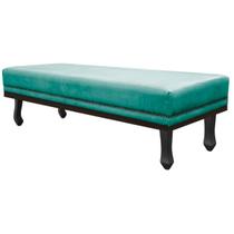 Calçadeira Solteiro Orlando P02 90 cm para cama Box Suede - Doce Sonho Móveis