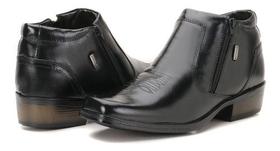 Calçado Bota Botina Masculina Social Country Couro Macia