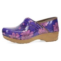 Calçado leve e antiderrapante Dansko XP 2.0 para conforto e suporte. Ideal para profissionais de longa data - enfermagem, veterinários e profissionais de saúde - Purple Bloom, 6,5 a 7 milhões de EUA