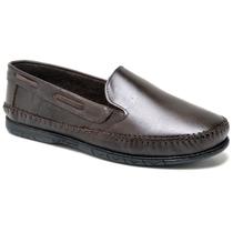 Calçado Mocassim Masculino Couro Legitimo Confortavel