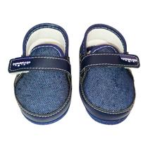 Calçado Moccasin Bebe Kids Baby Jeans Azul Tam 14 ao 17