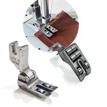 Calcador de rolete deslizante costura reta couro camurça plástico vinil sapatilha para maquina reta industrial