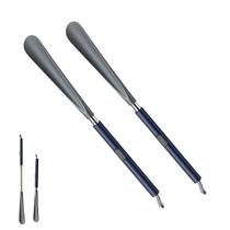 Calçador de Sapato Bastao Kit 2 Uni Extensivel Espatula Sapatenis Tenis Idosos Pcd Gravida Cadeirante Sneaker Pratico