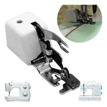Calcador Maquina Costura Domestica Ponto Overlock com Faca Corta Faz Acabamento Overloque