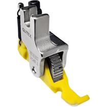 Calcador Pregar Zíper Esquerdo Rolete Metal Dentado Reta