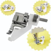 Calcador sapata para fazer bainha ponto invisível com regulagem guia plástico maquina costura domestica caseira