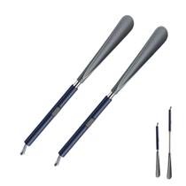 Calçador Sapato Extensivel Kit 2 Tenis Pratico Confortavel Sapatenis Espatula Calçadeira Idosos Gravida Cadeirante