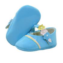 Calçados Sapatinho de Bebê - Sapatilha Feminina - Bicho de Pé - REF: 600-605 - Verniz/Sintético - Azul/Rosa e Amarelo