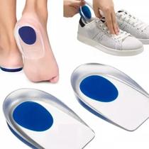Calcanheira de Gel Ortopédicas de Silicone para Fascite Plantar e Esporão de Calcâneo par