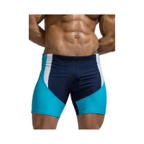 Calção de banho contrastante com emenda competitiva de natação seca de cinco minutos para homens Calção de banho contrastante com emenda competitiva de natação seca de cinco minutos para homens