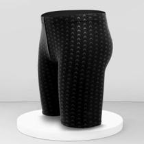 Calção de Banho de Secagem Rápida - Modelo Pele de Tubarão - Para Homens Calção de Banho de Secagem Rápida - Modelo Pele de Tubarão - Para Homens