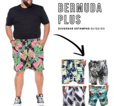 Calção De Praia Short Masculino Plus Size Bermuda Estilosa