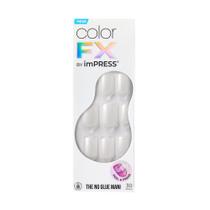 Calção de unhas postiças KISS Impress Color FX White Shimmer