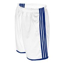 Calção Esportivo TRB Modelo Branco com Listras Azuis