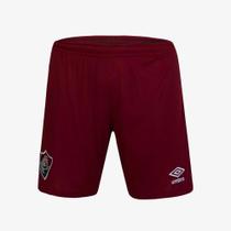 Calção Masculino Umbro Fluminense II 2024 Jogador - Vinho+Branco