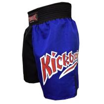 Calção Short Kickboxing - New K1 - Preto/Azul- Toriuk