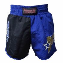 Calção Short Kickboxing Starfight - Azul/Preto - TRK