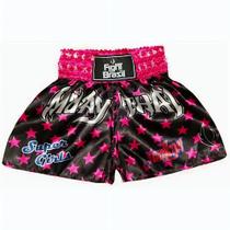 Calção Short Muay Thai Kickboxing Kids Infantil Fight Brasil