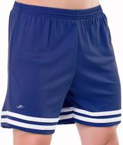 Calção Shorts Masculino Plus Size Futebol M G GG EG1 EG2 EG3 Eg4-Azul Marinho- ELITE-BellaDonna Baby