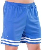 Calção Shorts Masculino Plus Size Futebol M G GG EG1 EG2 EG3 Eg4-Azul Royal- ELITE - BellaDonna Baby
