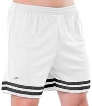 Calção Shorts Masculino Plus Size Futebol M G GG EG1 EG2 EG3 Eg4 - Branco - ELITE - Pitu Baby