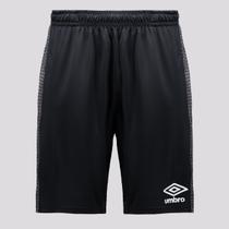 Calção Umbro Maximum Diamond Com Bolso Preto e Branco Calção Umbro Maximum Diamond Com Bolso Preto e Branco