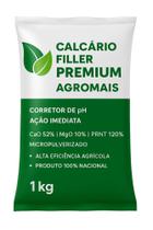 Calcário Agrícola Filler Corretor Ph Acidez Do Solo 1kg