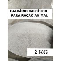 Calcário Calcítico 2kg Para Alimentação Animal - Em Pó