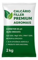 Calcário Filler Viter 2kg Rápida ação Correção da Acidez do Solo para Hortas Jardins e Vasos