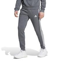 Calças adidas Essentials de lã com punhos cônicos e 3 listras - Masculinas