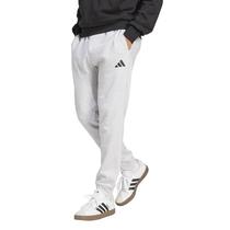 Calças Adidas Essentials Feel Cozy Fleece para homens - cinza claro Calças Adidas Essentials Feel Cozy Fleece para homens - cinza claro