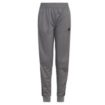 Calças adidas Iconic Tricot Jogger para meninos, cinza carvão, 4y