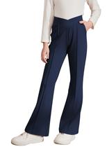 Calças bilianas Tween Girls Flare em azul escuro, tamanho 12-13 anos